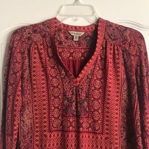 Lucky Brand Long Sleeve Henley Top